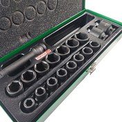 تصویر ست بکس و آچار بکس تاپ تول مدل GCAD1807 ظرفیت ۱۸ پارچه فشار قوی 