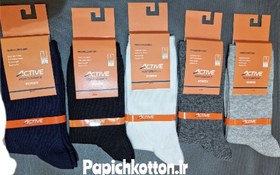 تصویر جوراب زنانه نخی اکتیو ساق دار socks