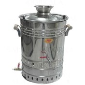 تصویر سماور گازی صنعتی 30 لیتری ایران استیل کار Iran Steel kar 30 liter industrial gas samovar