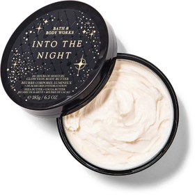 تصویر کره بدن شیمرInto the night Bath and Body Works Into the Night Glowtion Body Butter ۱۸۵ g