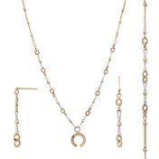 تصویر ست طلای نیم دایره 