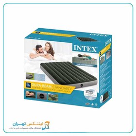 تصویر تشک بادی دو نفره با پمپ پدالی intex 64762 کد کد intex 64762E