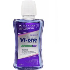 تصویر محلول دهانشویه کامل توتال کر وی وان 440 میلی لیتر Vi one Total Care Daily Protection Mouthwash 440 ml