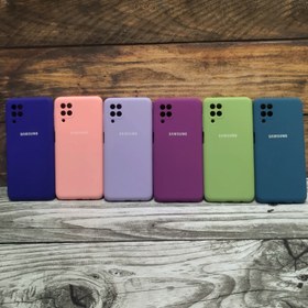 تصویر قاب سیلیکونی اورجینال برای Samsung Galaxy A12/M12 - صورتی Silicone mobile case for Galaxy A1212