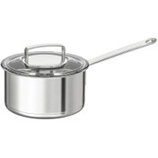تصویر دیگچه دسته بلند ایکیا مدل +365 IKEA کد 90256746 حجم 2 لیتر IKEA IKEA 365+ saucepan with lid - stainless steel-glass - 90256746