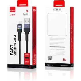 تصویر کابل تبدیل USB به USB-C هیسکا مدل LX-861AC طول 1.2 متر 