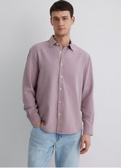 تصویر پیراهن مردانه تنسل و لیوسل با ترکیبات کتان رز Regular Fit / Norma | Mavi | 933606443 | اورجینال 