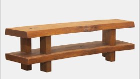 تصویر میز چوبی تلوزیون ساخته شده از چوب چنار مدل DA14 