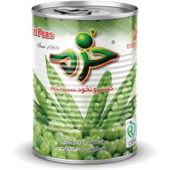 تصویر کنسرو نخود سبز خرم 