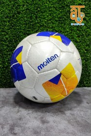 تصویر توپ فوتبال مولتن مدل وانتاژیو سایز ۵ چرمی پرسی 