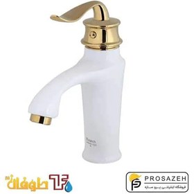 تصویر شیر روشویی طوفان فلز مدل بامبو - استاندارد / کروم Tofan Felez Pillar Faucet Bambo Model