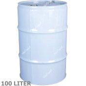 تصویر بشکه 100 لیتری فلزی دهانه بسته با پوشش داخلی اپوکسی 100 liter closed mouth metal barrel with epoxy inner coating