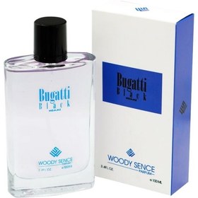 تصویر ادوپرفیوم مردانه مدل Bugatti Black حجم 100 میلی لیتر وودی سنس Woody Sense Bugatti Black Eau De Parfum For Man 100 ml