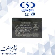 تصویر باتری 12 ولت 12 آمپر یو پی اس صبا باتری 