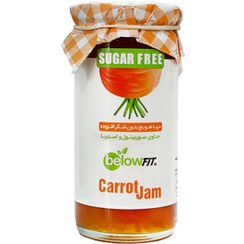 تصویر مربا هویج بدون شکر بی‌لو وزن ۳۰۰ گرم 