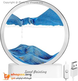 تصویر چراغ شب تزیینی سه بعدی شن و ماسه Quicksand Painting Quicksand Painting Hourglass Ornament Lamp 3d AX-218