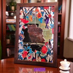 تصویر تابلو آینه ای نقشه عقیق ایران 