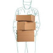 تصویر کارتن زودفیت سایز 4 سه لایه 30*20 ارتفاع 20 / 15 / 10 سانتی‌متر 