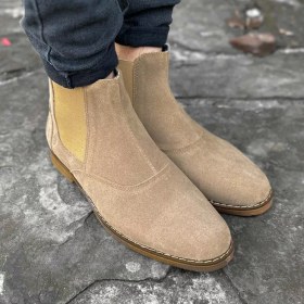 تصویر بوت مردانه چلسی خاکی کد 27886 Men's boots