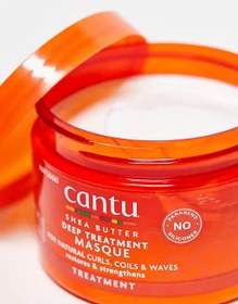 تصویر ماسک مو کنتو Cantu داخل حمام شی باتر موهای فر و مجعد 340g Cantu Deep Treatment Masque 340g