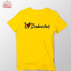 تصویر تیشرت زرد بدمینتون 