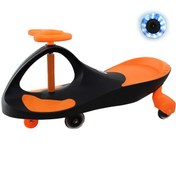 تصویر لوپ کار چرخ ژله ای چراغدار رنگ مشکی نارنجی LOOPCAR 