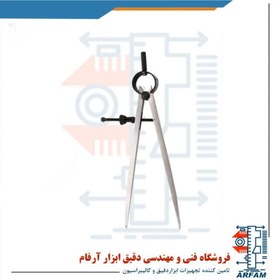 تصویر پرگار آسیمتو مستقیم 250 میلی متر مدل 0-33-606 Asimeto Spring Divider 606-33-0