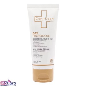 تصویر کرم روز درمدن مناسب پوست خشک ا Dermeden 4 In 1 Day Cream For Dry Skin Dermeden 4 In 1 Day Cream For Dry Skin