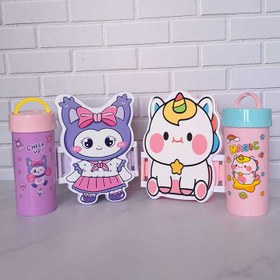 تصویر ست قمقمه و ظرف غذا فانتزی کد ۲۶۳۳ 