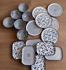 تصویر ست دنی هوم گل آبی 