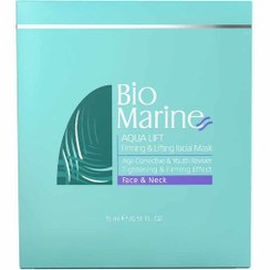 تصویر ماسک سفت کننده صورت و گردن بایومارین Bio Marine بسته 3 عددی 