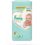 تصویر پوشک بچه پریما پمپرز سایز 3 ضد حساسیت بسته 52 عددی 