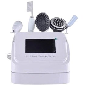 تصویر دستگاه اسکالپ مو پنج کاره آنالیزور دار اصل برند لیز Lizze Function Hair Scalping Device 5 in 1