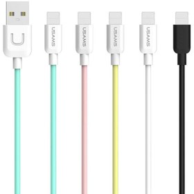 تصویر کابل تبدیل USB به لایتنینگ یوسمز مدل US-SJ097 طول 1 متر USAMS U-TURN Series USB To Lightning Cable US-SJ097 - 1m