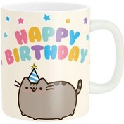 تصویر ماگ 11oz مدل گربه پوشین تبریک تولد Happy Birthday کد MG78 