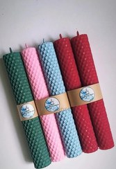 تصویر شمع قلمی موم عسلی (2.5×18) 