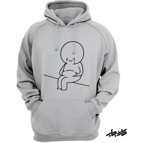 تصویر چاپ روی هودی شکمو نیستم 