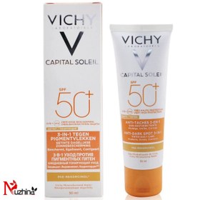 تصویر کرم ضد آفتاب کپتال سلیل رنگی ویشی SPF50 اصلی Vichy Captal Cellulite Tinted Sunscreen SPF50 Original