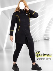 تصویر ست مانتو شلوار ورزشی زنانه adidas کد 002 adidas womens sports coat and pant set code 002