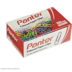 تصویر گیره رنگی کاغذ پنتر 