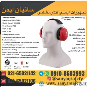 تصویر رو گوشی صداگیر ریندر REINDEER RE8002 ( دارای تائیدیه از مرکز تحقیقات وزارت کار ) EARMUFF