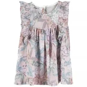 تصویر پیراهن دخترانه طرح گل گلی ملورینا 