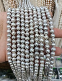 تصویر مروارید سایز ۸ نقره ای 
