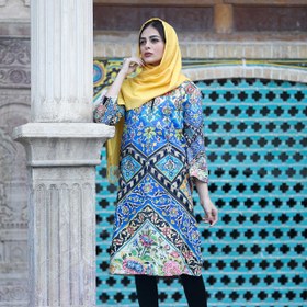 تصویر مانتو زنانه پارسی مدل کاشی اصفهان ا Kashi Isfahan Manto Kashi Isfahan Manto