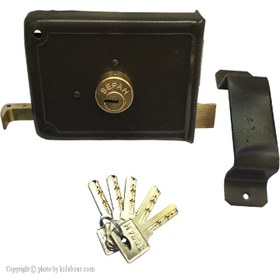 تصویر قفل درب حیاطی سپه مدل ژوییل کلید کامپیوتری ا Sepah Yard Door Lock Sepah Yard Door Lock