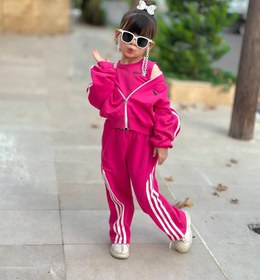 تصویر ست سه تکه سوییشرت شلوار و تاپ دخترانه 2 تا 6 سال 