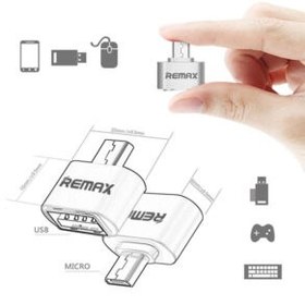 تصویر تبدیل OTG ریمکس USB 2.0 به Micro USB Remax OTG USB 2.0 To Micro USB