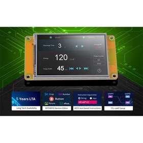 تصویر HMI مدل nx3224t028 (صفحه نمایش لمسی و رابط کاربری Arduino) 