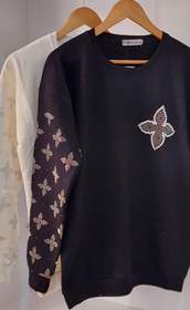 تصویر بلوز دورس دونخ زنانه نگین دار طرح ستاره ترک برند اسمارا 