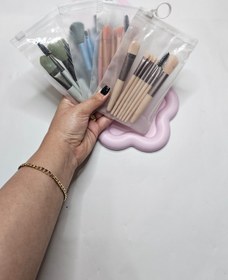 تصویر ست براش طلقی پاستیلی - آبی 